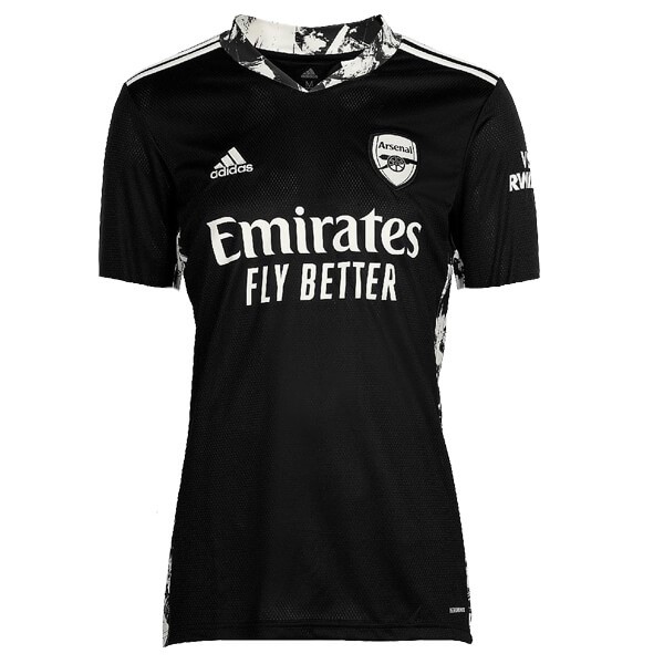 Camiseta Arsenal Replica Primera Ropa Portero 2020/21 Negro